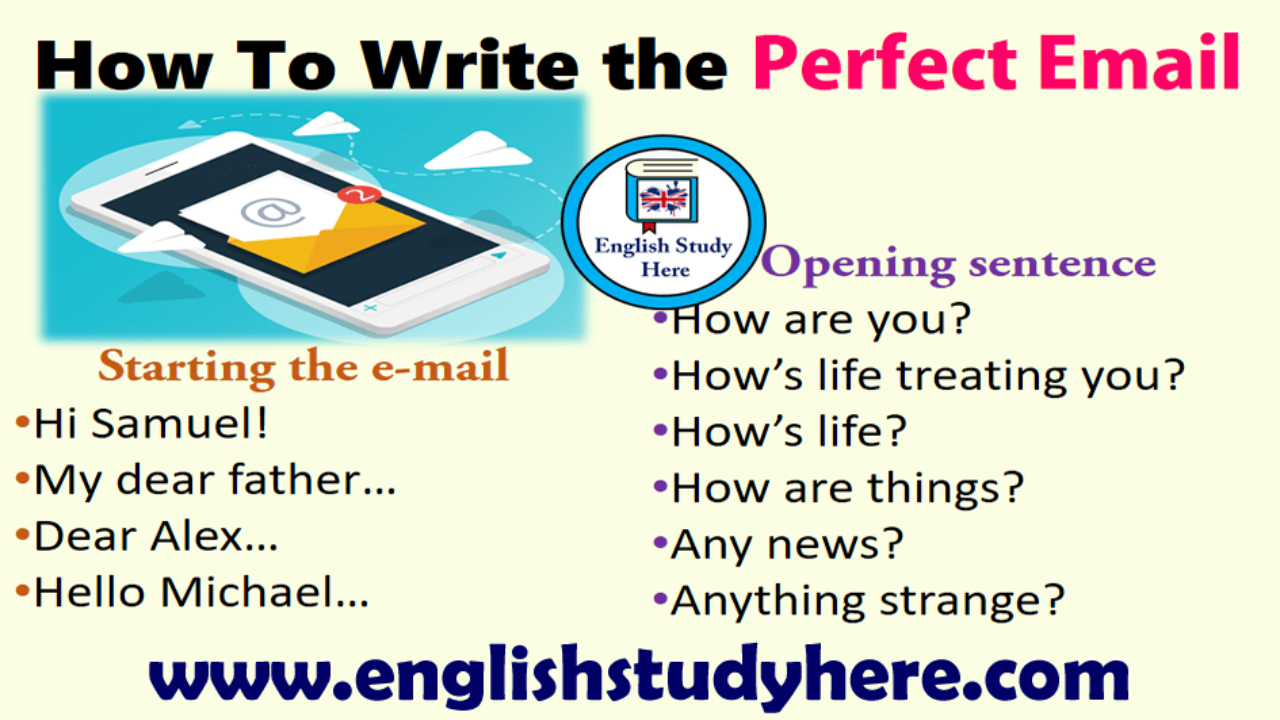 How To Write the Perfect Email - English Study Here